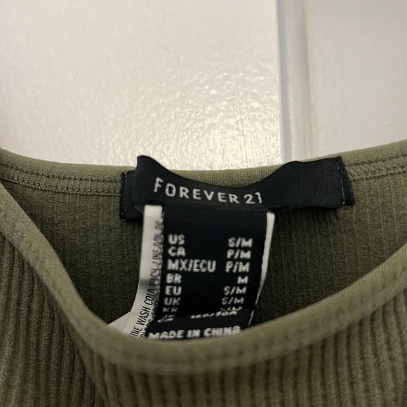 Forever 21 thong bodysuit, never worn, size S/M. - Picture 2 of 2